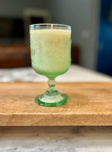 Load image into Gallery viewer, Chantilly Light Green Indiana Glass Tiara Goblet - Christmas Tree Farm
