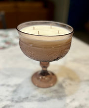 Load image into Gallery viewer, Amethyst / Purple Indiana Glass Tiara Compote - Autumn Leaves
