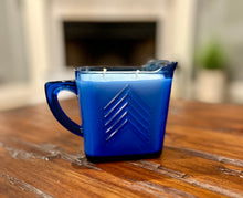 Load image into Gallery viewer, Cobalt Blue Hazel Atlas Milk Pitcher - Goodness Gracious

