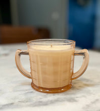 Load image into Gallery viewer, Pink Hazel Atlas Depression Glass Colonial Block double handle open Sugar Bowl - Mom’s Banana Bread
