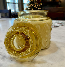 Load image into Gallery viewer, Honey Amber LE Smith/Federal Imperial Atterbury Scroll Small Lidded Canister - Butterscotch &amp; Bourbon
