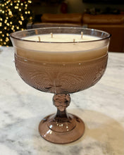 Load image into Gallery viewer, Amethyst / Purple Indiana Glass Tiara Compote - Autumn Leaves
