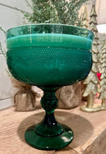 Load image into Gallery viewer, Spruce / Dark Green Indiana Glass Tiara Compote - Winter Solstice
