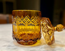 Load image into Gallery viewer, Amber Imperial Glass 3-n-1 Biscuit Jar Canister with Lid
