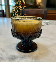 Load image into Gallery viewer, Brown Fostoria Sorrento Wood Bark Dessert Cup - Butterscotch &amp; Bourbon
