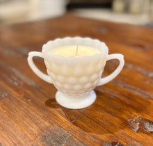 Load image into Gallery viewer, Milk Glass Sugar Bowl - Citrus Sunrise
