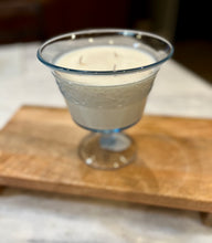 Load image into Gallery viewer, Ice Blue Fenton Forget-Me-Not Floral Band Compote - Goodness Gracious
