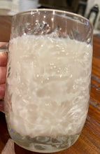 Load image into Gallery viewer, Clear Floral cut Mug - Blue by Blue Cottage Candle
